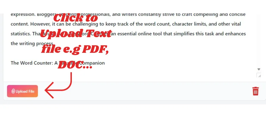 word counter upload document